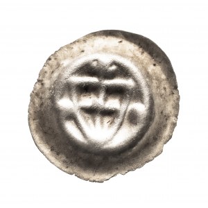 Zakon Krzyżacki, brakteat ok. 1307-1318, Tarcza z krzyżem.