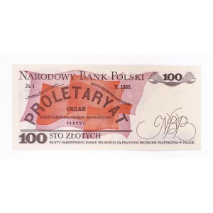 Polsko, PRL (1944 - 1989), 100 ZŁOTYCH 1.12.1988, série TE.