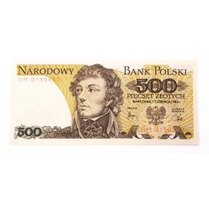 Poland, PRL (1944 - 1989), 500 ZŁOTYCH 1.06.1982, DM series.