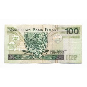 Republik Polen, 100 ZŁOTYCH 25.03.1994, Serie YF. Ersatzserie.