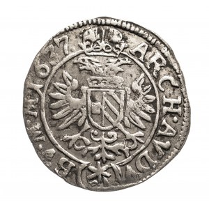 Austria, Ferdynand II (1619-1637), 3 krajcary 1637, Praga.