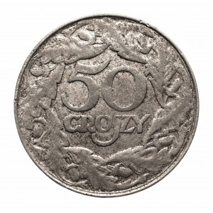 Poľsko, Druhá poľská republika (1918-1939), 50 groszy 1938 - dobový falzifikát