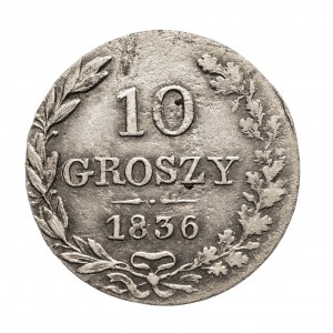 Zabór rosyjski, Mikołaj I (1825-1855), 10 groszy 1836, Warszawa.