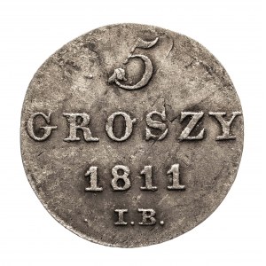 Księstwo Warszawskie (1807-1815), 5 groszy 1811 I.B. Warszawa