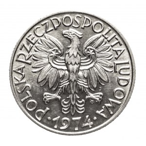 Polska, PRL (1944-1989), 5 złotych 1974 Rybak.