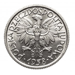 Poľsko, PRL (1944-1989), 2 zloté 1958 Kłosy, Varšava