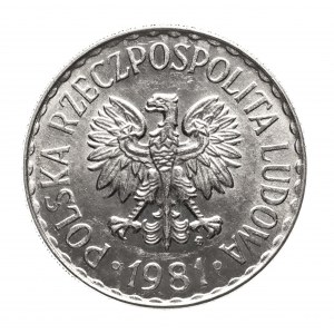 Poľsko, Poľská ľudová republika 1944-1989, 1 zlotý 1981