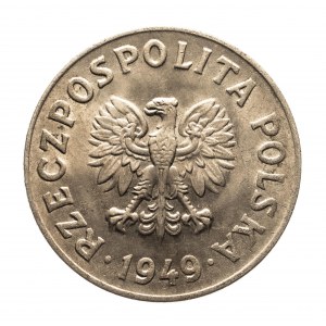 Polska, PRL (1945-1989), 50 groszy 1949, miedzionikiel, Kremnica