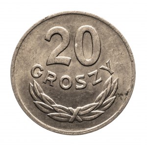 Poľsko, Poľská ľudová republika (1944-1989), 20 groszy 1949 b.zn.m., miedzionikiel, Kremnica