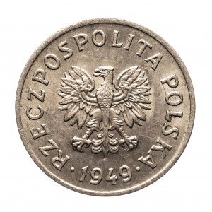 Polen, Volksrepublik Polen (1944-1989), 20 groszy 1949 b.zn.m., miedzionikiel, Kremnica
