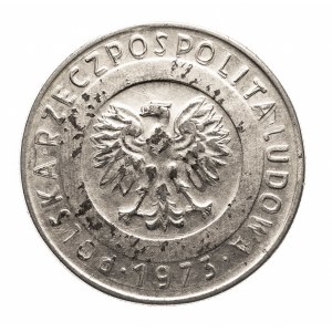 Polska, PRL (1944-1989), 20 złotych 1973 Wieżowiec i kłosy, fałszerstwo z epoki w żelazie