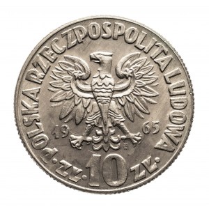 Polska, PRL (1944-1989), 10 złotych 1965, Mikołaj Kopernik, Warszawa.