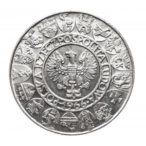Polen, PRL (1944-1989), 100 Zloty 1966, Mieszko und Dąbrówka, Warschau