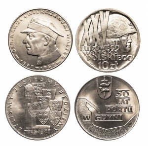 Polska, PRL (1944-1989), zestaw monet 10 zł 1967 - 1972