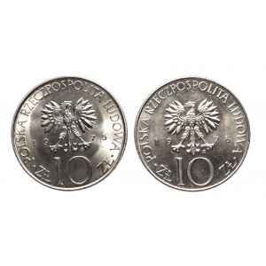 Polen, Volksrepublik Polen (1944-1989), Satz von 10 goldenen Mickiewicz 1975 und 1976