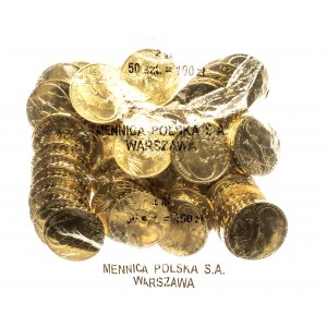 Polen, Republik Polen seit 1989, 2 Zloty 2009, Grüne Eidechse - Münzbeutel (50 Stück).