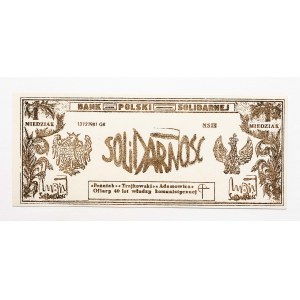 SOLIDARITÄT, EIN MIEDZIAK 31.08.1982 Lubin, Serie GR, Republik Lubin.