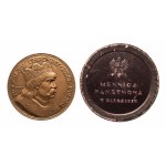 Poľsko, Druhá poľská republika (1918-1939), medaila 900. výročie korunovácie Boleslava Chrobrého 1924, Varšava, v originálnom puzdre varšavskej mincovne.