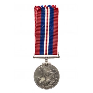 Wielka Brytania, medal pamiątkowy II Wojny Światowej 1939 - 1945.
