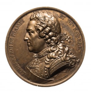Francja, Ludwik XV, medal z serii Galeria Numizmatyki Królów Francji.