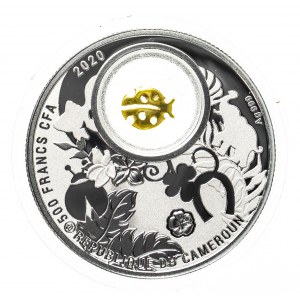 Kamerun, 500 2020 Francs, Spielzeug aus der Münze Warschau, 0,999 Silber.