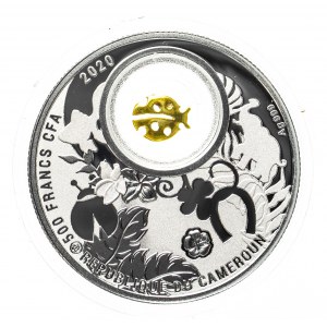 Camerun, 500 franchi 2020, giocattolo della zecca di Varsavia, argento 0,999.