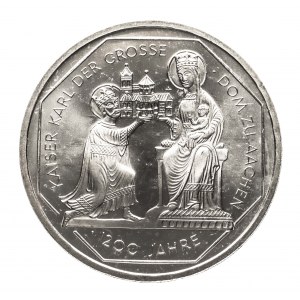 Německo, 10 značek 2000 G, Charlemagne, Karlsruhe.