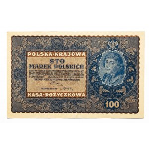 Polen, Zweite Republik (1919 - 1939), 100 POLNISCHE MARKEN, 23.08.1919, IF Serja F.