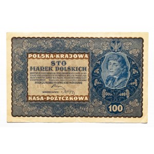 Polen, Zweite Republik (1919 - 1939), 100 POLNISCHE MARKEN, 23.08.1919, IJ Serja A.