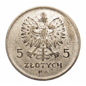 Poland, II Rzeczpospolita (1918-1939), 5 gold 1930, Nike, Warsaw