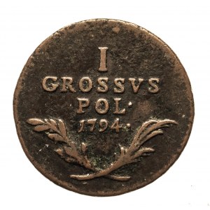 Monety wojskowe dla ziem polskich, 1 grosz 1794, Wiedeń