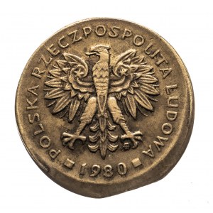 Polska, PRL (1944-1989), 2 złote 1980, destrukt
