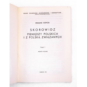 Edmund Kopicki, Skorowidz Pieniędzy Polskich i z Polską związanych - część 1 Monety Polskie, 1990