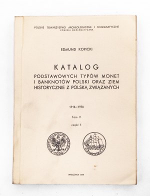Edmund Kopicki, Catalogue of Coins and Banknotes 1979, Volume V Part 1, 1916-1978
