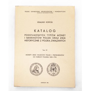 Edmund Kopicki, Katalóg mincí a bankoviek 1980, zv. VI, 1002-1794