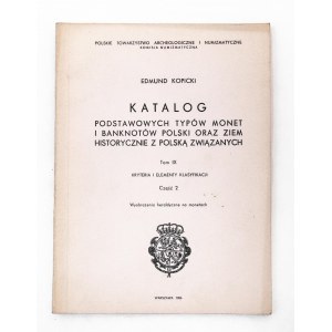 Edmund Kopicki, Katalóg mincí a bankoviek 1986, zväzok IX, časť 2, obrazové triedenie