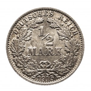 Niemcy, Cesarstwo Niemieckie (1871-1918), 1/2 marki 1915 E, Muldenhutten