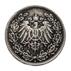 Nemecko, Nemecké cisárstvo (1871-1918), 1/2 marky 1918 A, Berlín
