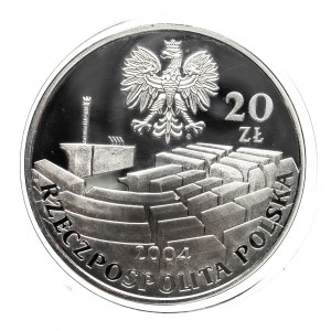 Polska, Rzeczpospolita od 1989 roku, 20 złotych 2004, 15-lecie Senatu III RP