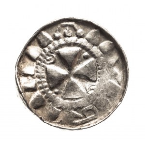 Niemcy, Saksonia, XI wiek, denar krzyżowy