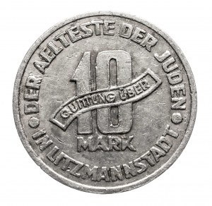 Ghetto Lodz (1941-1943), 10 Mark 1943 Aluminium, Tiefstempel