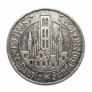 Free City of Danzig (1920-1939), 5 guilders 1923, Ultrecht