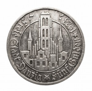 Free City of Danzig (1920-1939), 5 guilders 1923, Ultrecht