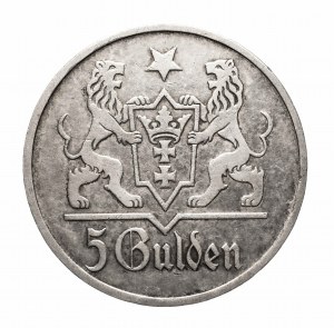 Freie Stadt Danzig (1920-1939), 5 Gulden 1923, Ultrecht