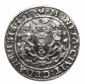 Poland, Sigismund III Vasa (1587-1632), ort 1618, Gdansk