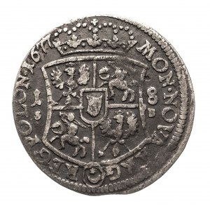 Polonia, Jan III Sobieski (1674-1696), ort 1677 SB, Bydgoszcz