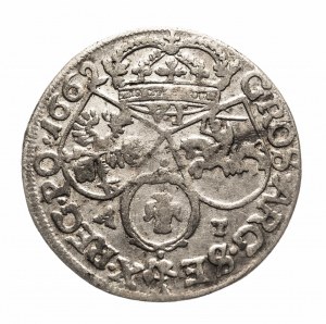 Pologne, Jan II Casimir Vasa (1648-1668), six pence 1662 AT, Bydgoszcz - non circoncis