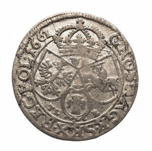 Pologne, Jan II Casimir Vasa (1648-1668), six pence 1661 TLB - avec bordures