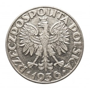 Polska, II Rzeczpospolita (1918-1939), 5 złotych 1936, Żaglowiec, Warszawa