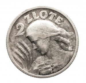 Poland, Second Republic (1918-1939), 2 zloty 1924, Paris